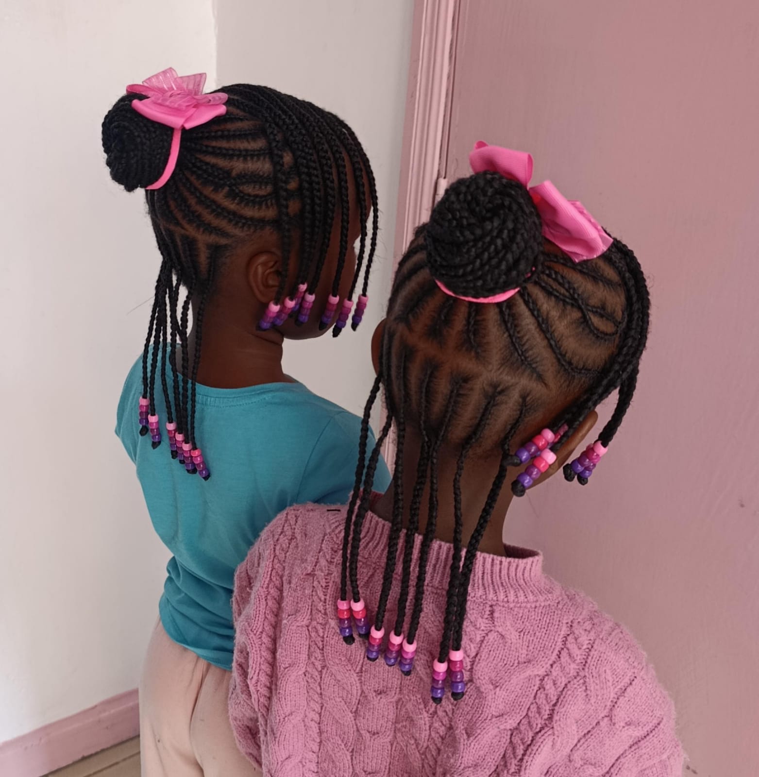 Kids Cornrows with Extensions